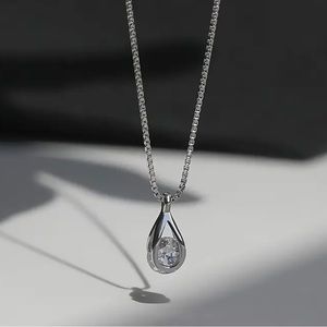 Water Drop Moissanite Necklace